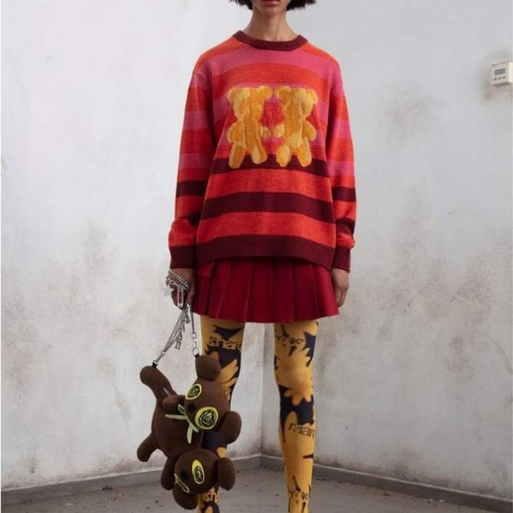 Heaven by Marc Jacobs Gradient Teddy Sweater NWT